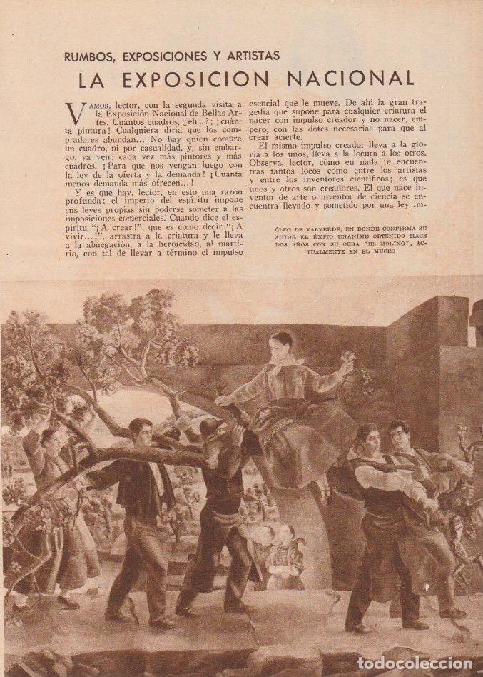 Coleccionismo de revistas y peri&oacute;dicos: * ARTE * Obras de Valverde, Amparito Su&aacute;rez de Figueroa, Durban, Eduardo Santonja, Quero...- 1932