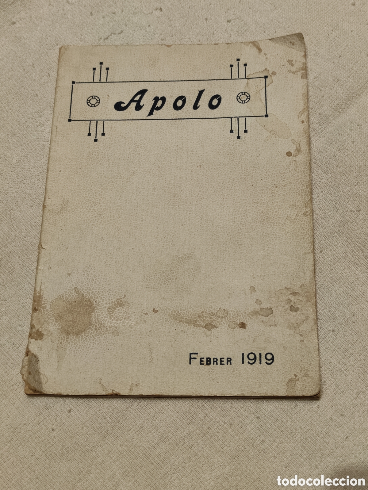 Coleccionismo de revistas y peri&oacute;dicos: CASINO APOLO - FEBRER 1919- REVISTA BADALONA
