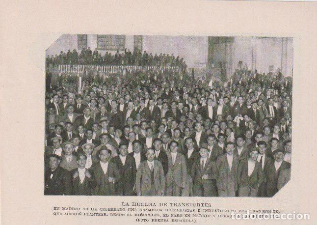 Colecionismo de Revistas e Jornais: * MADRID * Huelga de transportes y taxistas -1932