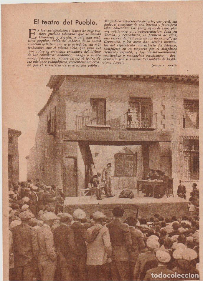 Coleccionismo de revistas y peri&oacute;dicos: * ESQUIVIAS * SESE&Ntilde;A * MISIONES PEDAG&Oacute;GICAS * El teatro del Pueblo -1932