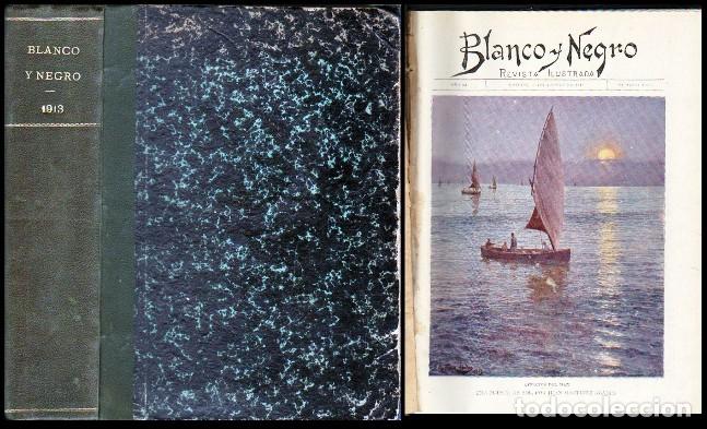 Coleccionismo de revistas y peri&oacute;dicos: REVISTA BLANCO Y NEGRO 1913-1914 A&Ntilde;O 23 AGOSTO FEBRERO 27 REVISTAS V&ordm; 1161 AL 1188 - A-REVIL-1035