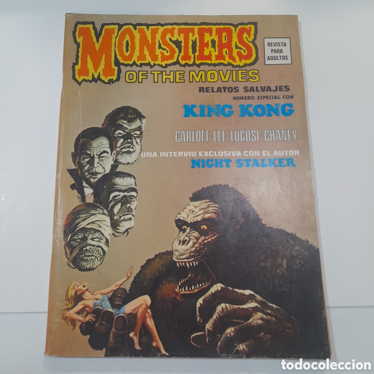 Sammeln von Zeitschriften und Zeitungen: Revista Monsters of the movies. King kong