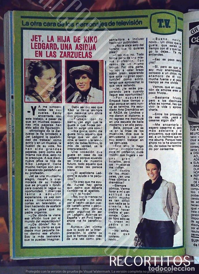 Coleccionismo de revistas y peri&oacute;dicos: jet la hija de kiko ledgard