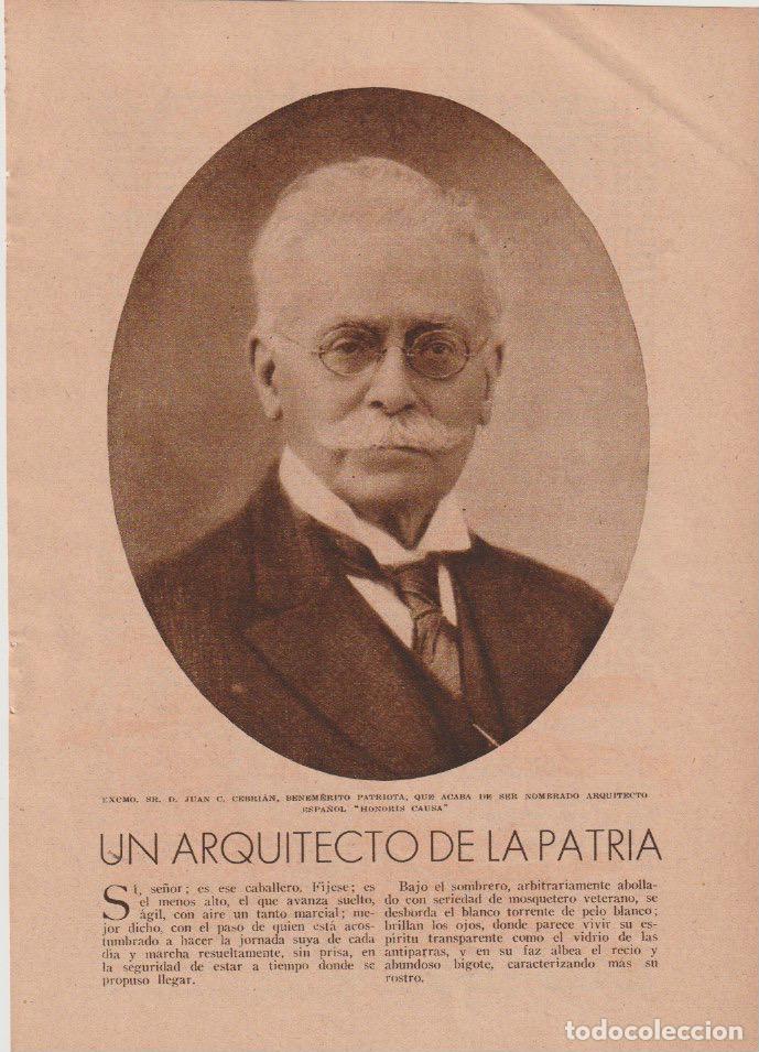 Coleccionismo de revistas y peri&oacute;dicos: * ARQUITECTURA * Juan C. Cebri&aacute;n - 1932