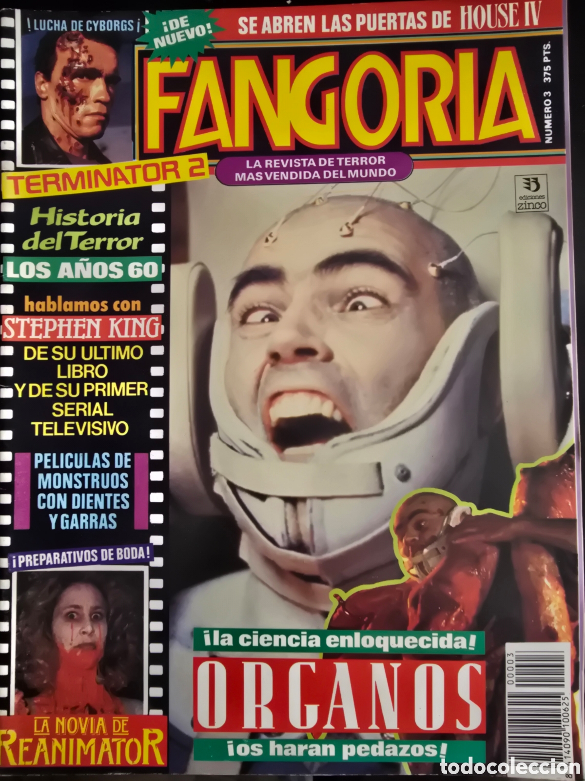 Coleccionismo de revistas y peri&oacute;dicos: FANGORIA N&Uacute;MERO 3. EDICIONES ZINCO