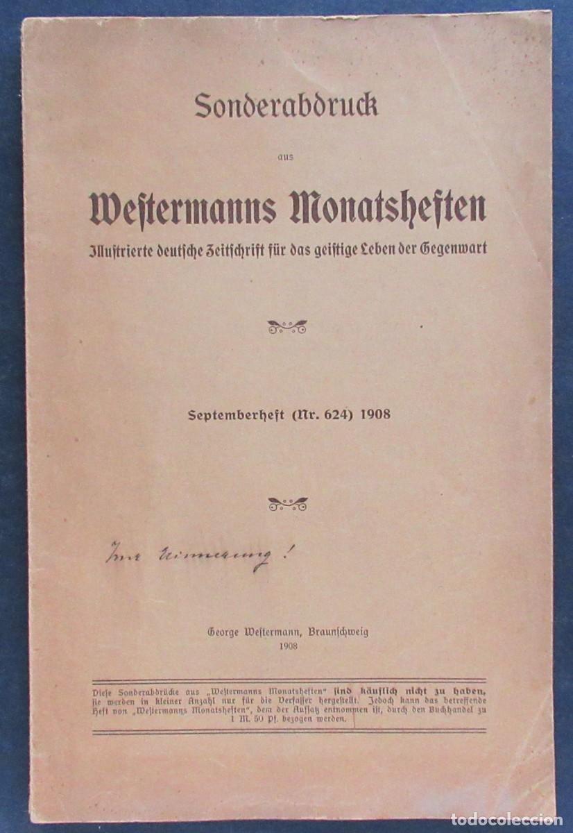 Coleccionismo de revistas y peri&oacute;dicos: Revista alemana ilustrada WEFTERMANNS. 1908