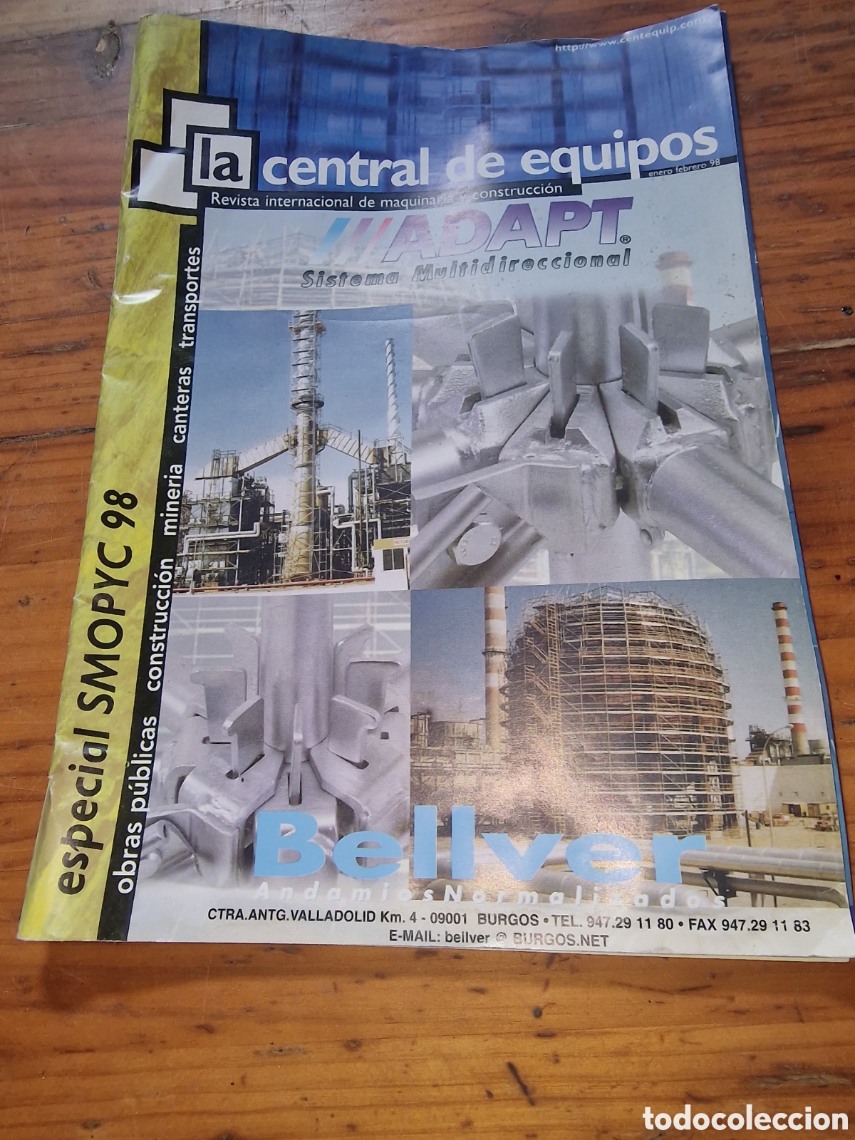 Coleccionismo de revistas y peri&oacute;dicos: Revista internacional maquinaria y construcci&oacute;n enero febrero 1998