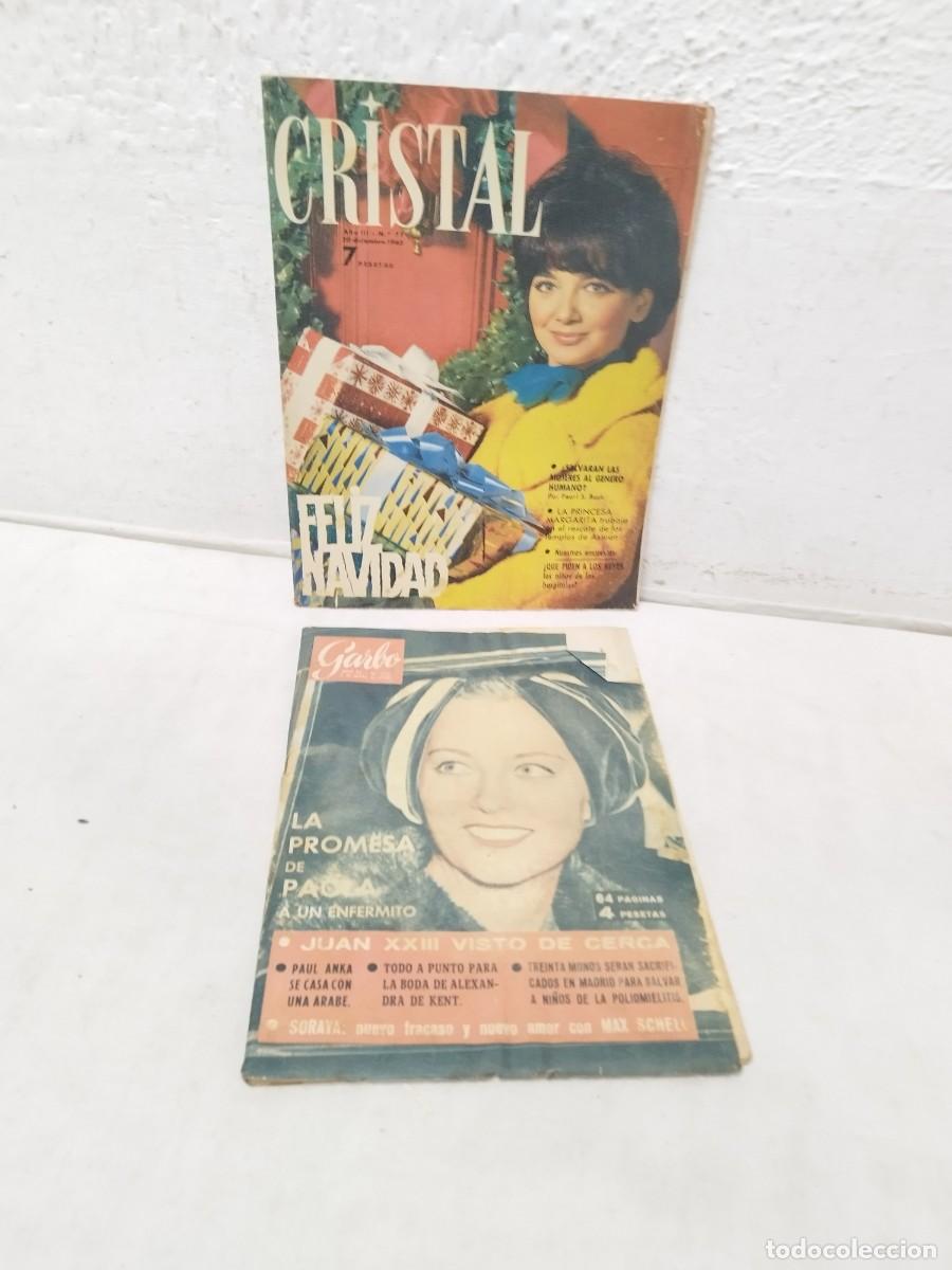 Coleccionismo de revistas y peri&oacute;dicos: Dos revistas, Garbo N&ordm; 520, Cristal N&ordm; 71.