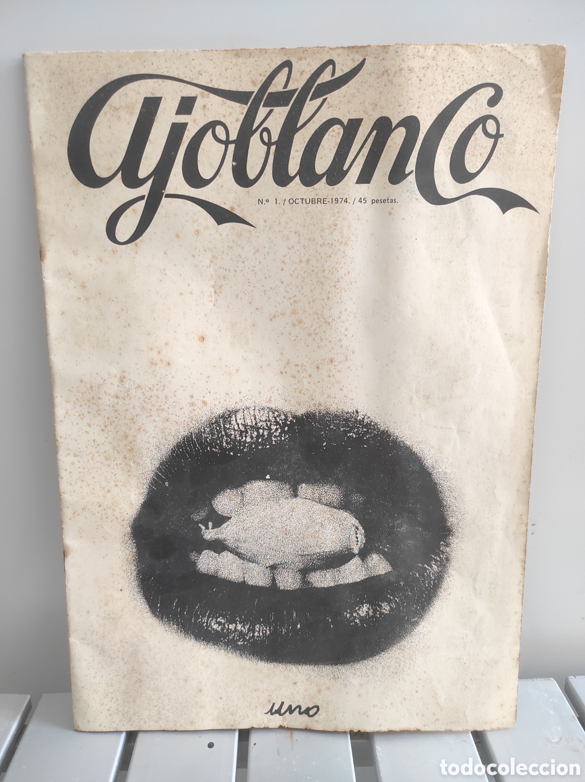 Coleccionismo de revistas y peri&oacute;dicos: Revista AJOBLANCO N&ordm;1 Octubre 1974