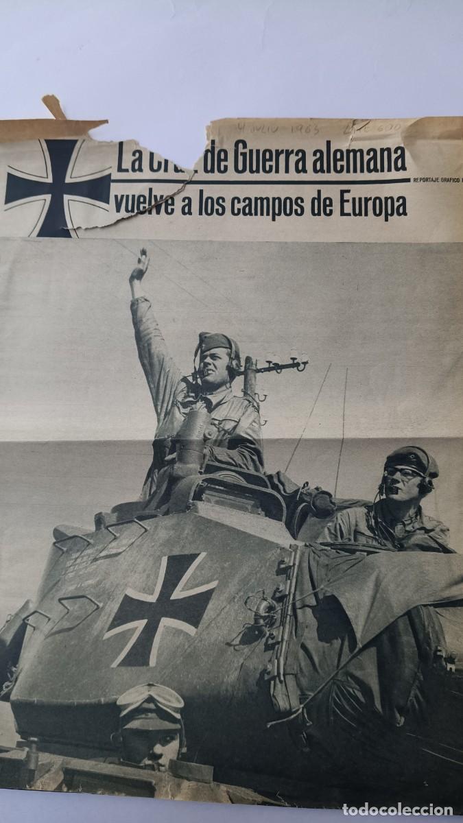 Collezionismo di Riviste e Giornali: LA CRUZ DE GUERRA DEL EJERCITO ALEM&Aacute;N VUELVE A LOS CAMPOS DE EUROPA. REPORTAJE EXTRA&Iacute;DO DE LAE 1963