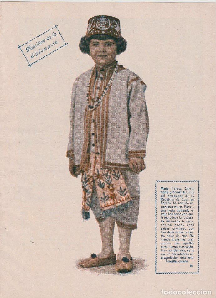 Coleccionismo de revistas y peri&oacute;dicos: Mar&iacute;a Teresa Garc&iacute;a Kolhy y Fern&aacute;ndez, hija del embajador de Cuba - 1935