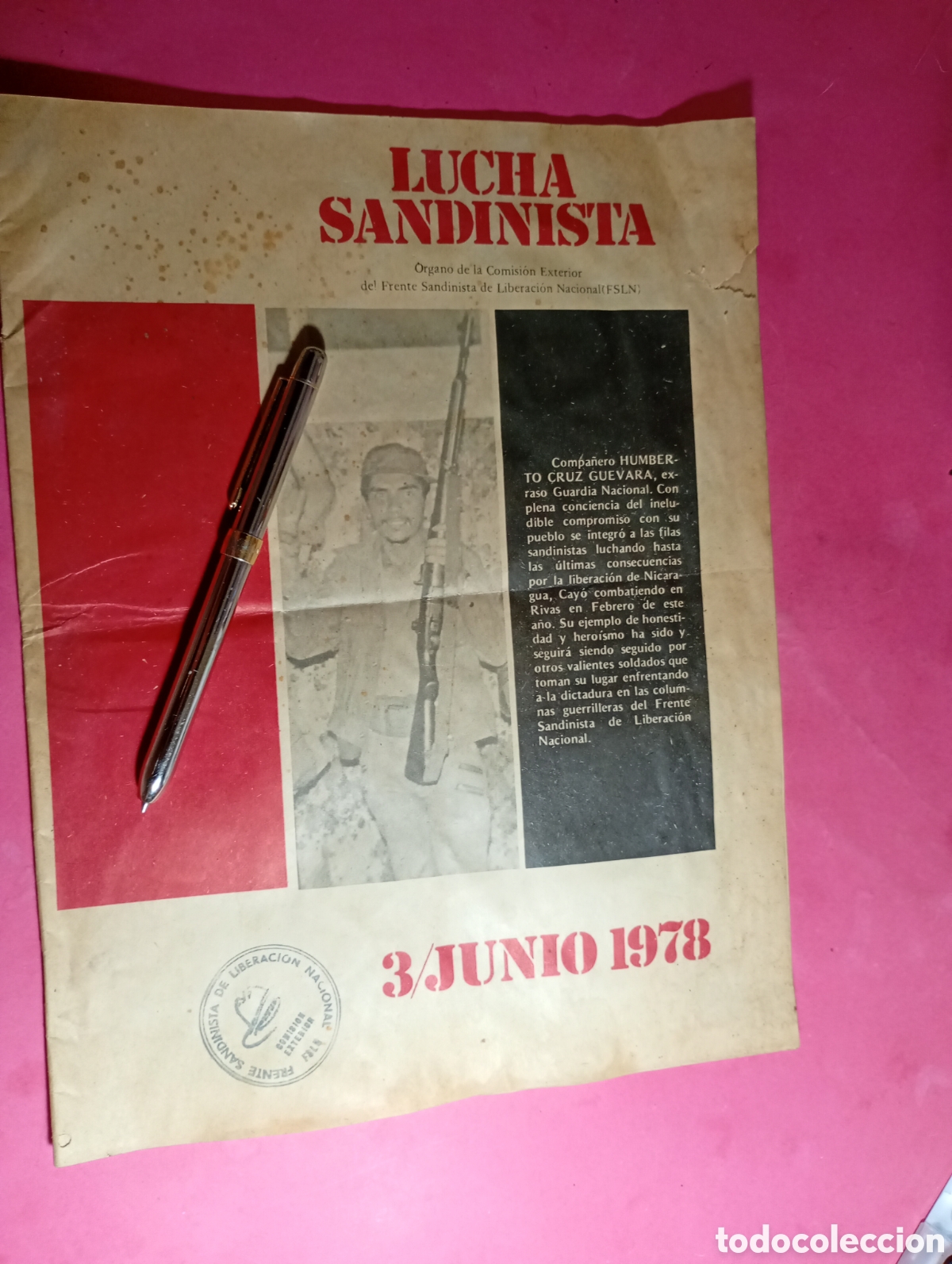 Coleccionismo de revistas y peri&oacute;dicos: NICARAGUA ''LUCHA SANDINISTA'' 3/6 - 1978 FRENTE SANDINISTA DE LIBERACI&Oacute;N NACIONAL