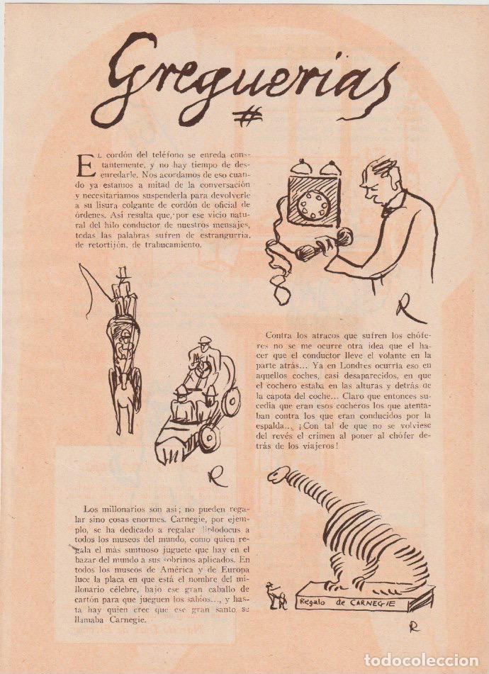 Coleccionismo de revistas y peri&oacute;dicos: Greguer&iacute;as / Ram&oacute;n G&oacute;mez de la Serna -1935