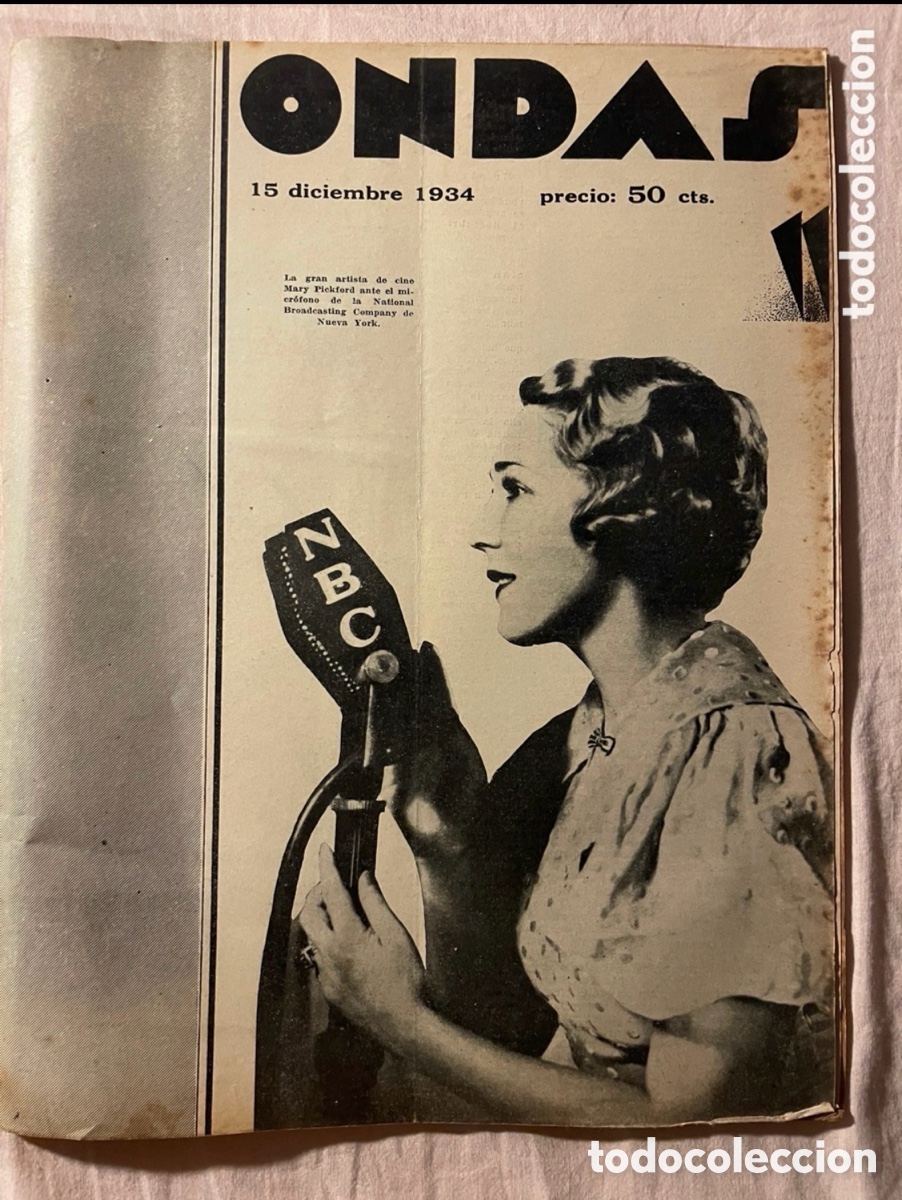 Coleccionismo de revistas y peri&oacute;dicos: Revista ondas. 15 de diciembre de 1934. Radio. Radioaficionado.