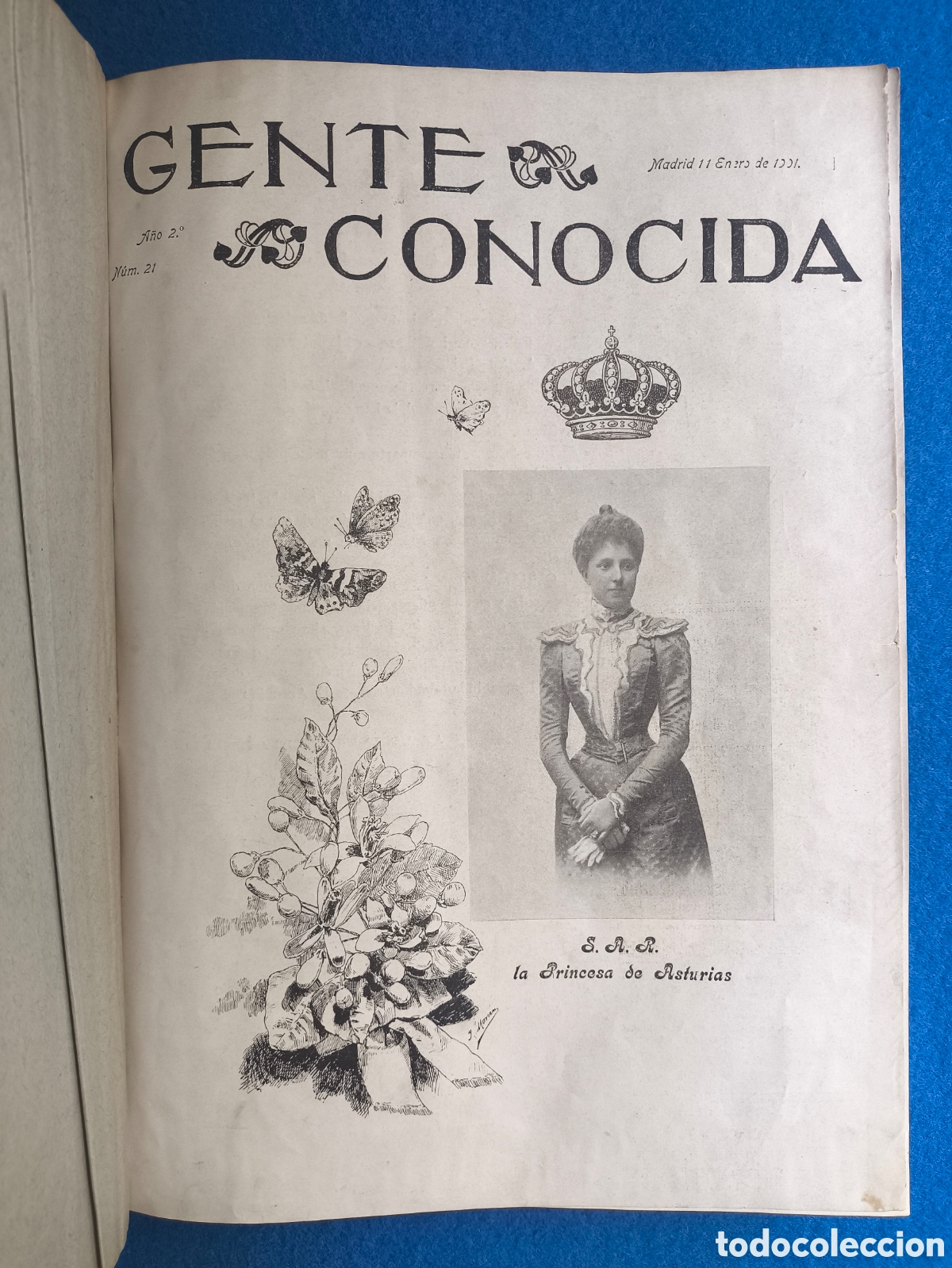 Coleccionismo de revistas y peri&oacute;dicos: GENTE CONOCIDA REVISTA ILUSTRADA ARISTOCRACIA VIDA SOCIAL... LOTE 35 ESPA&Ntilde;A 1901