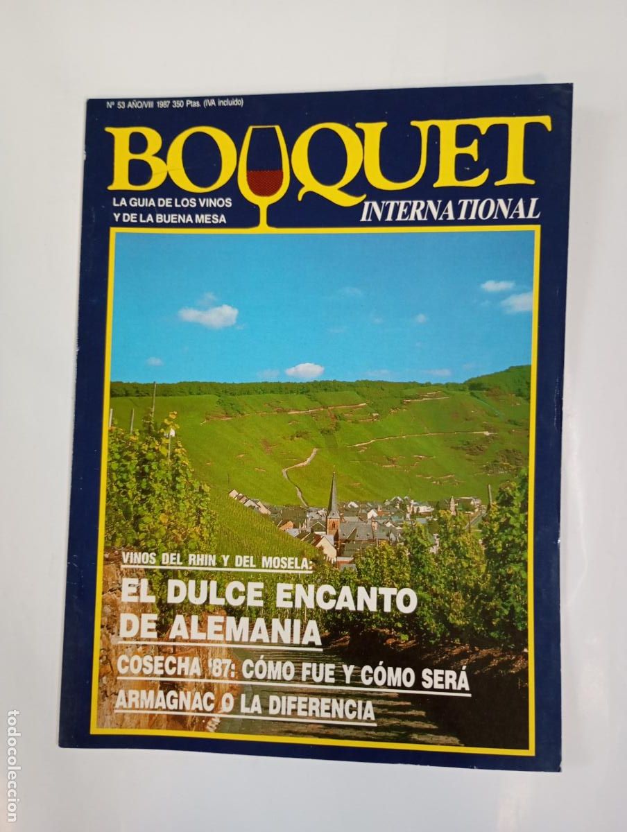 Coleccionismo de revistas y peri&oacute;dicos: REVISTA BOUQUET INTERNATIONAL N&ordm; 53. A&Ntilde;O VII. 1987. VINOS DEL RHIN. ALEMANIA. TDKC68