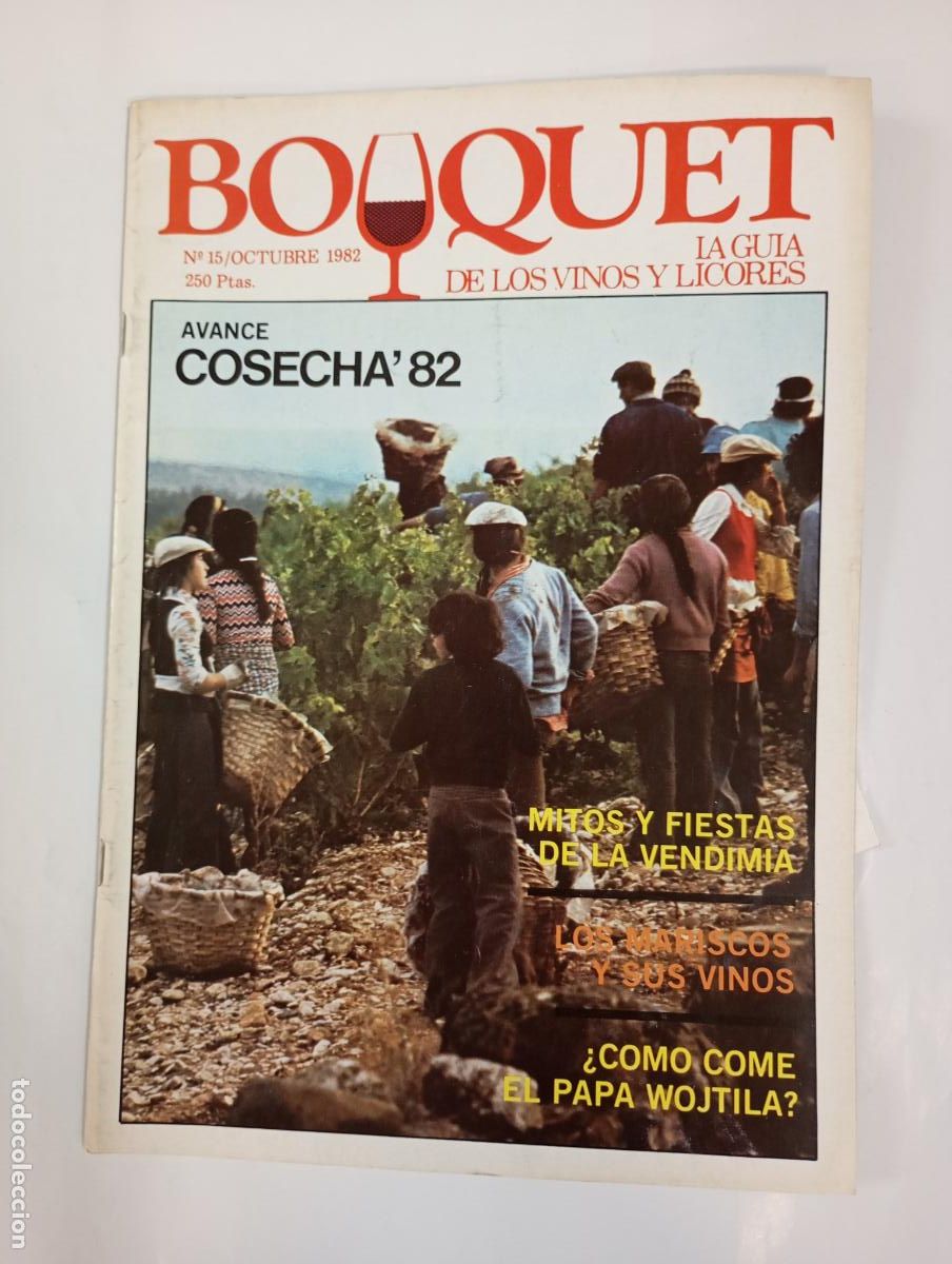 Coleccionismo de revistas y peri&oacute;dicos: REVISTA BOUQUET INTERNATIONAL N&ordm; 15. 1982. COSECHA. MITOS Y FIESTAS DE LA VENDIMIA. TDKC68
