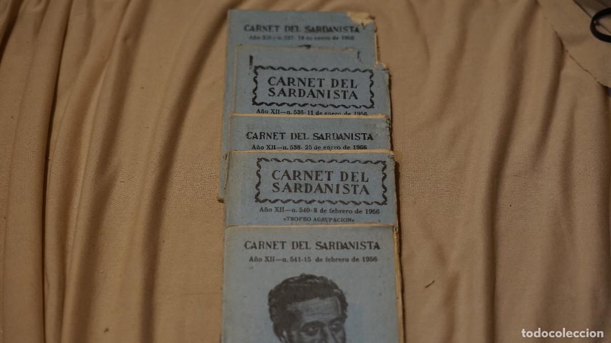 Coleccionismo de revistas y peri&oacute;dicos: Carnet del sardanista - Lote 6 piezas