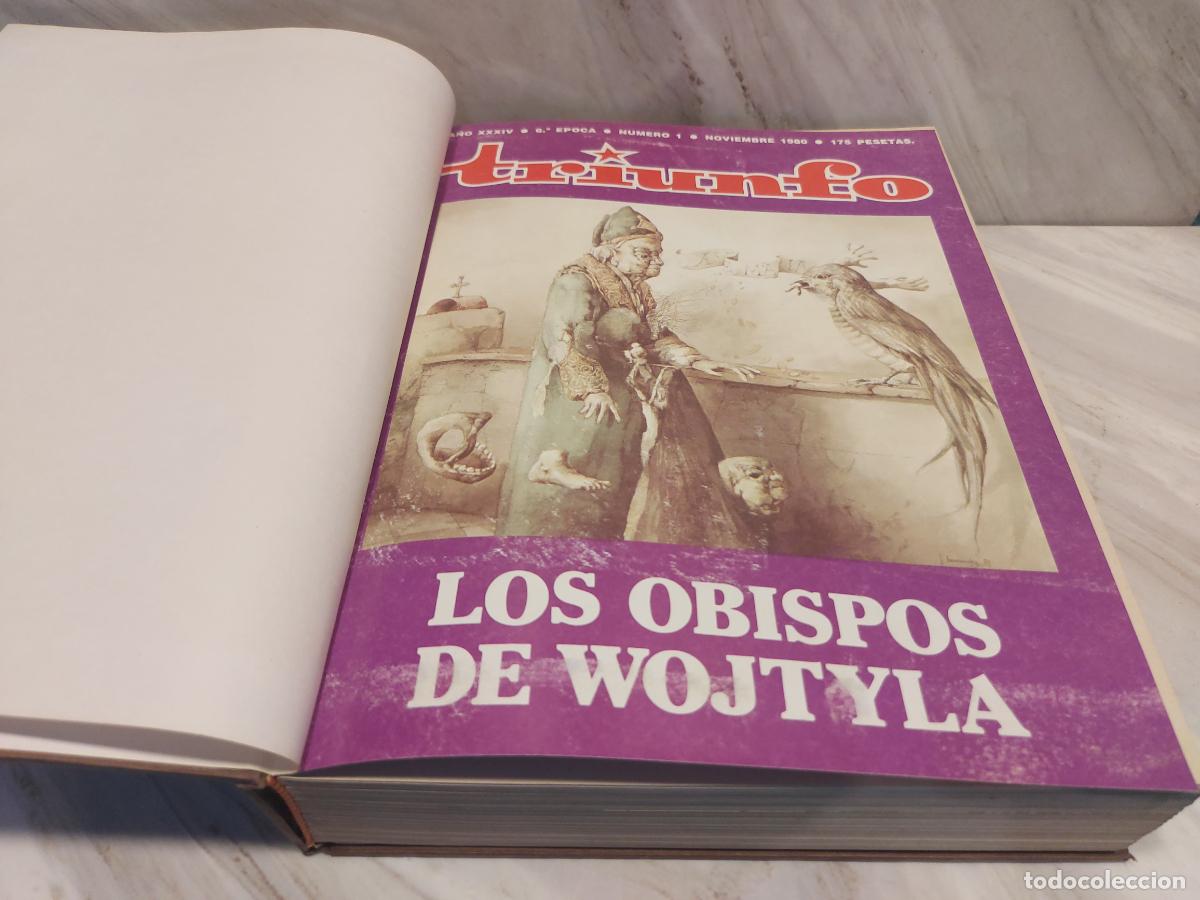 Coleccionismo de revistas y peri&oacute;dicos: REVISTA TRIUNFO 6.&ordf; &Eacute;POCA N.&ordm; 1-7 + 9-10 + 21-22 (1980-1982) TOMO ENCUADERNADO