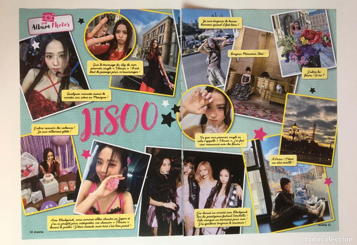 Coleccionismo de revistas y peri&oacute;dicos: Jisoo Blackpink Mon Album Photos Original 2-Page Article Clipping A3 Dream'up Magazine France K-Pop