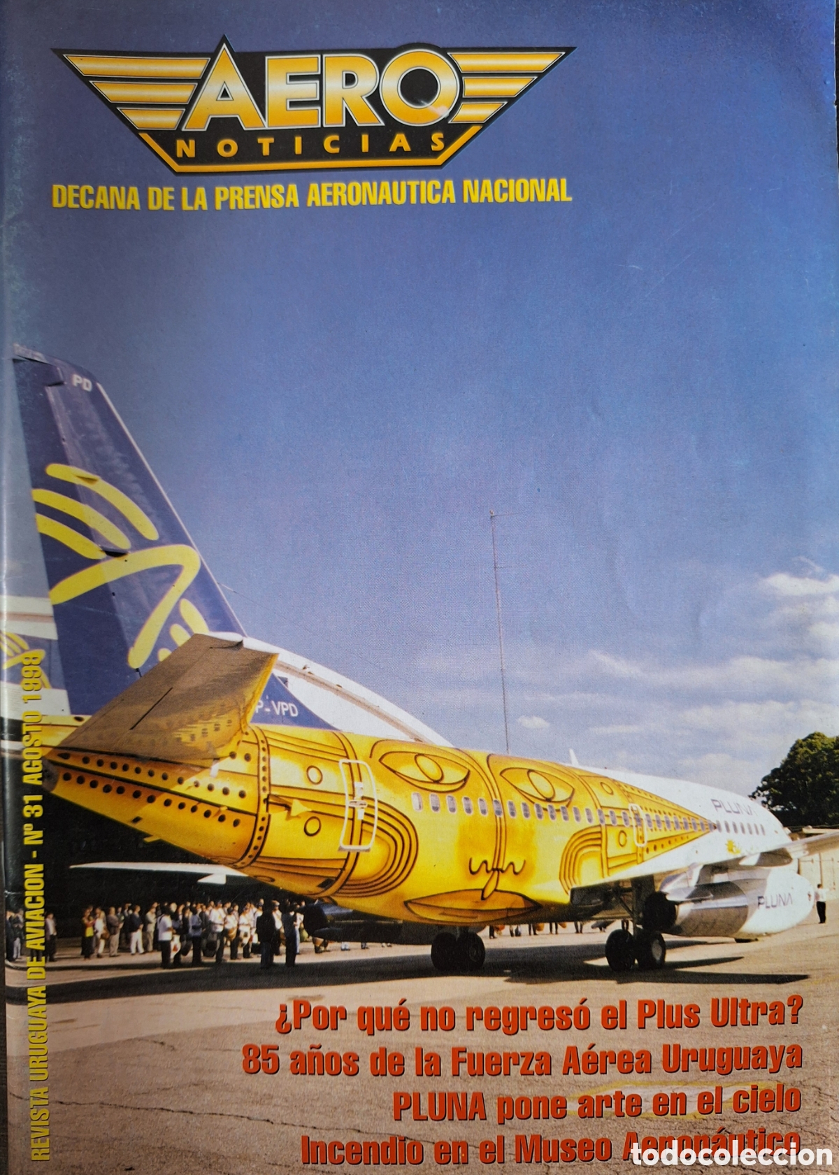Coleccionismo de revistas y peri&oacute;dicos: REVISTA AERONOTICIAS 1998 ARMA AEREA PARAGUAYA EN GUERA CHACO SAPIENZA RAID EN MINAS EL PLUS ULTRA