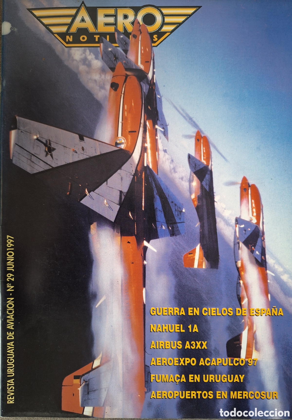 Colecionismo de Revistas e Jornais: REVISTA AERONOTICIAS GUERRA EN EL CIELO DE ESPA&Ntilde;A I ARRAEZ CERDA ULTIMO AVION GUERRA DEL CHACO