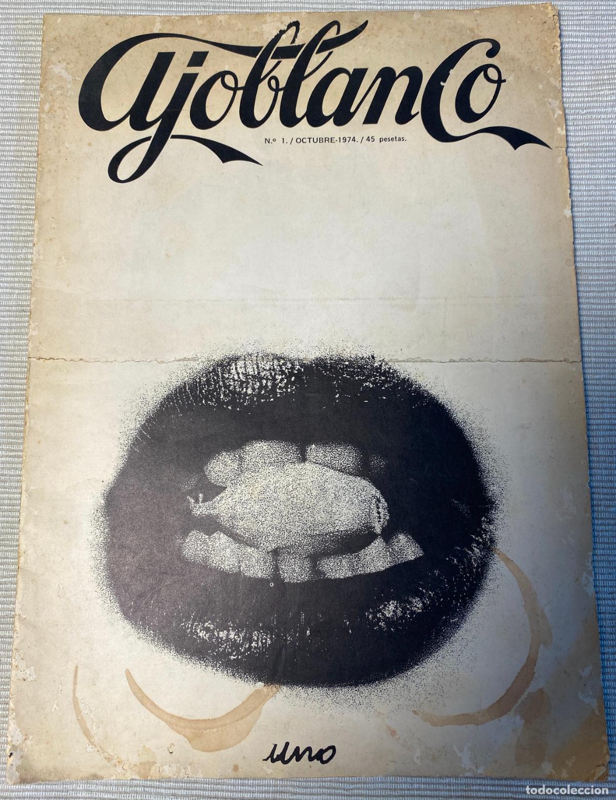 Coleccionismo de revistas y peri&oacute;dicos: N&ordm; 1 REVISTA AJOBLANCO de OCTUBRE 1974