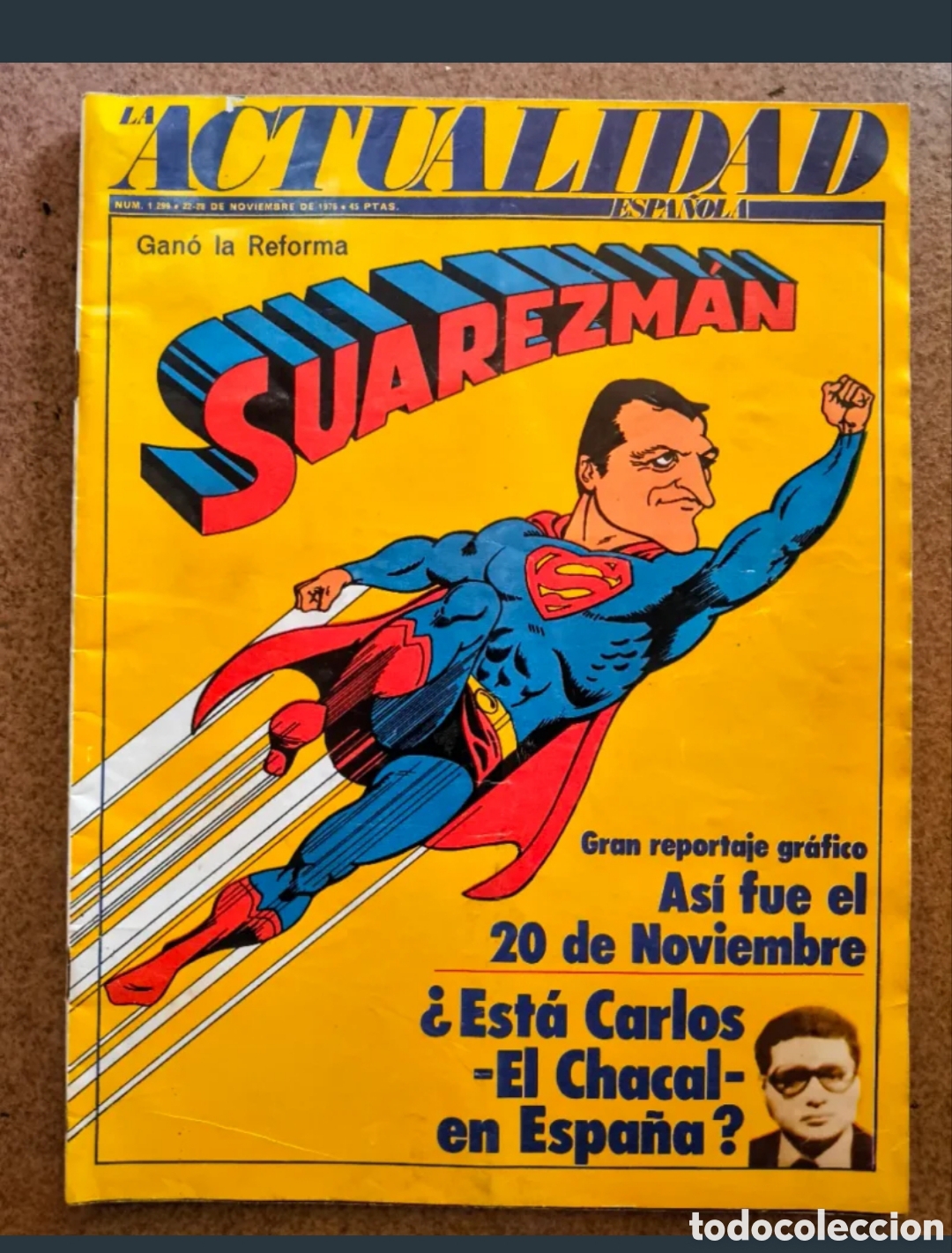 Coleccionismo de revistas y peri&oacute;dicos: Revista La Actualidad Espanola Suarezman 1296 ano 1976