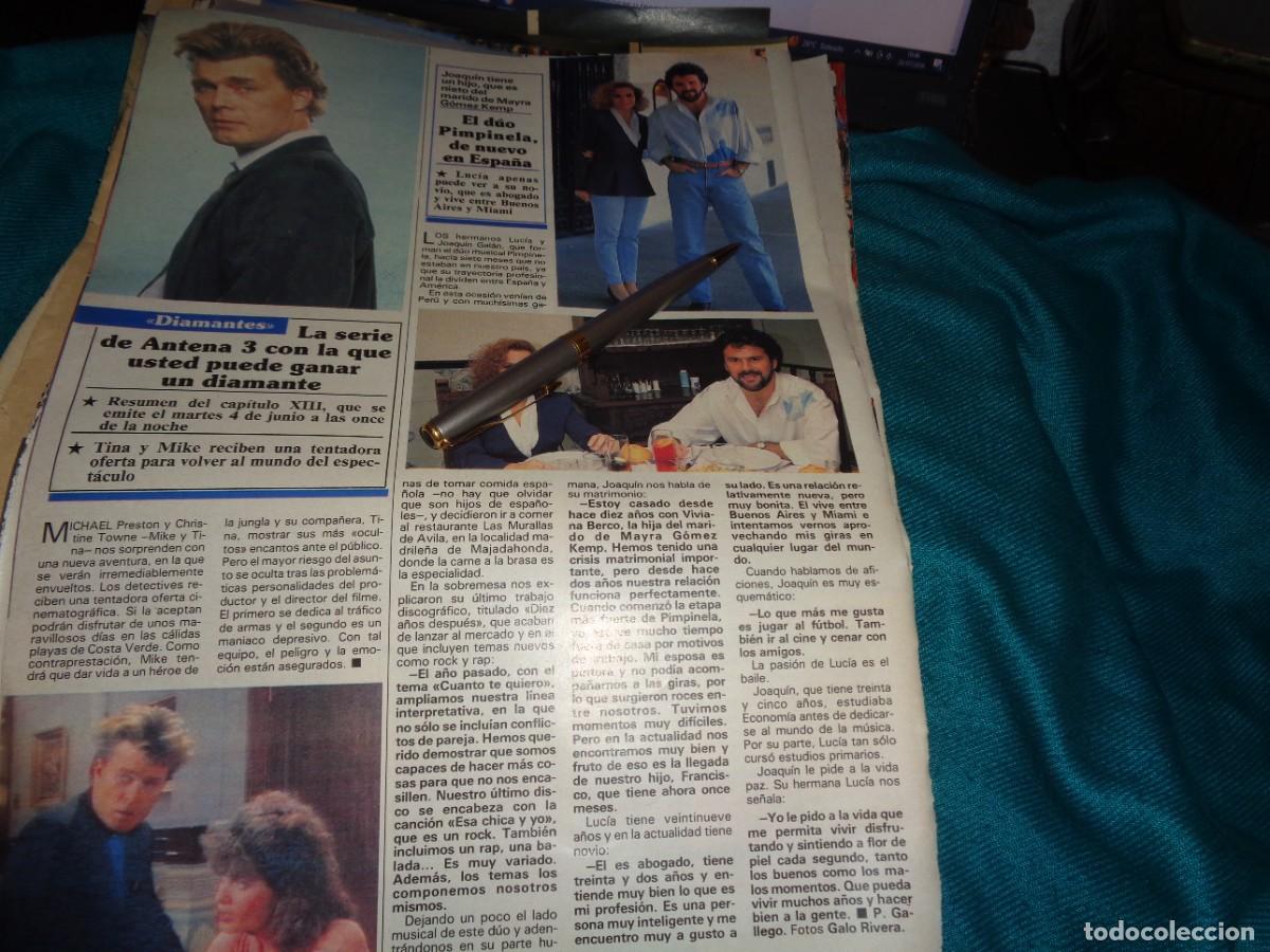 Collezionismo di Riviste e Giornali: RECORTE : EL DUO PIMPINELA, DE NUEVO EN ESPA&Ntilde;A. SEMANA, JUNIO 1991