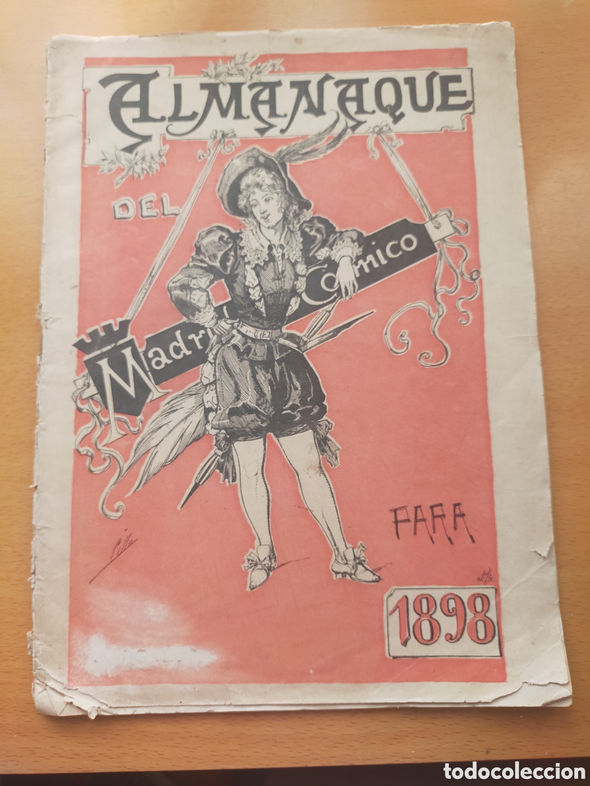 Coleccionismo de revistas y peri&oacute;dicos: ALMANAQUE MADRID C&Oacute;MICO 1898
