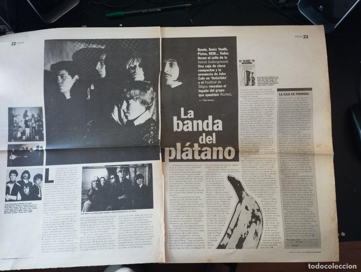 Coleccionismo de revistas y peri&oacute;dicos: LA VELVET UNDERGROUND (EL PAIS TENTACIONES )