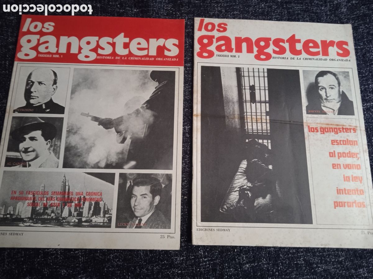Coleccionismo de revistas y peri&oacute;dicos: HISTORIA DE LA CRIMINALIDAD ORGANIZADA - LOS GANGSTERS. FASC&Iacute;CULO N&ordm; 1 y 2