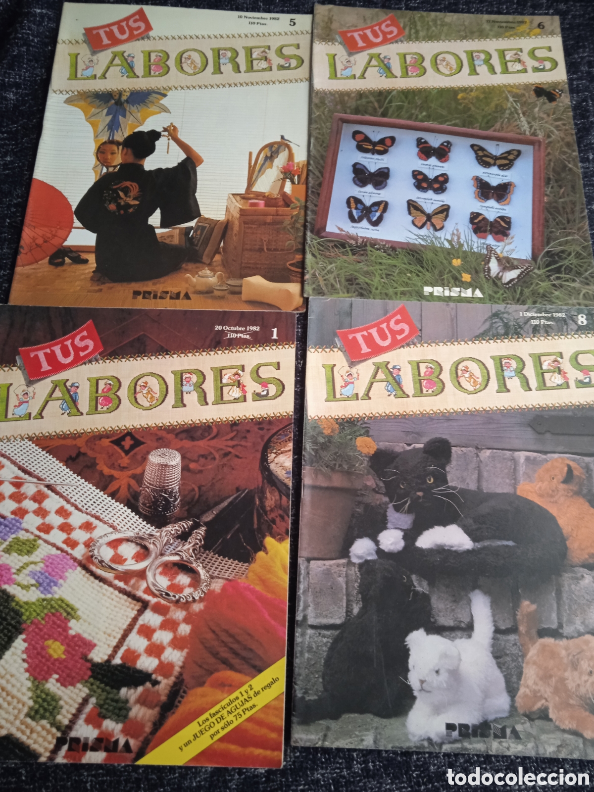 Coleccionismo de revistas y peri&oacute;dicos: FASCICULOS TUS LABORES -LOTE 4 EJEMPLARES -ED. PRISMA