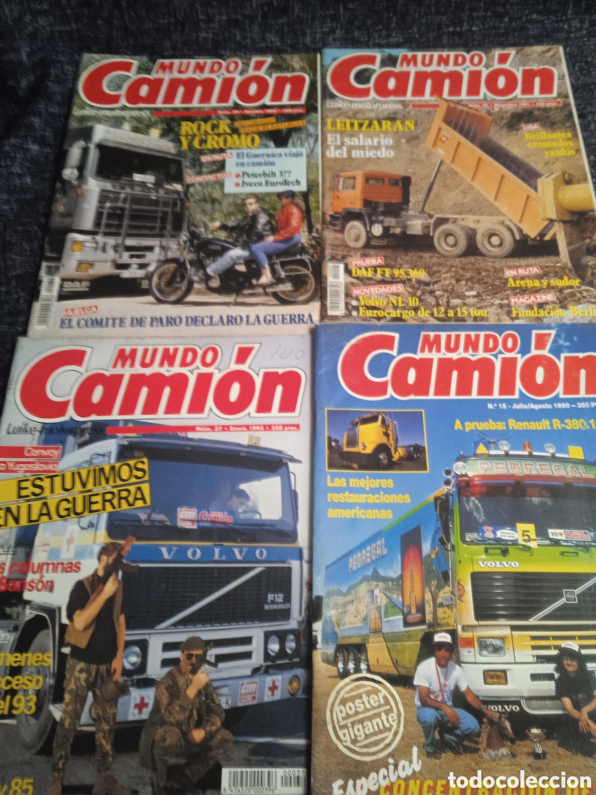 Coleccionismo de revistas y peri&oacute;dicos: REVISTA MUNDO CAMI&Oacute;N LOTE DE 4 EJEMPLARES - A&Ntilde;OS 90