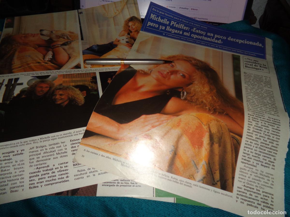 Coleccionismo de revistas y peri&oacute;dicos: RECORTE : ENTREVISTA A MICHELLE PFEIFFER. SEMANA, ABRIL 1990