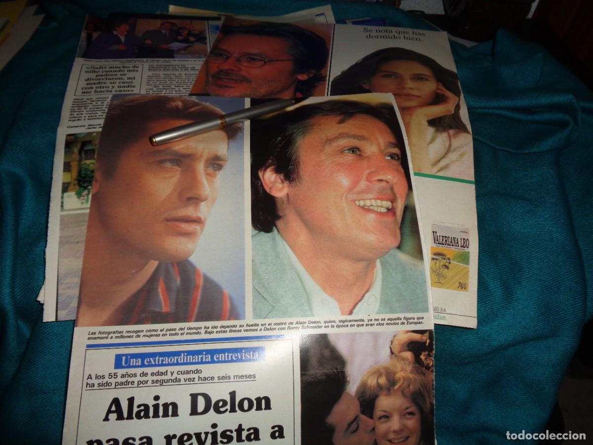 Colecionismo de Revistas e Jornais: RECORTE : ALAIN DELON, PASA REVISTA A SU VIDA. SEMANA, MAYO 1991