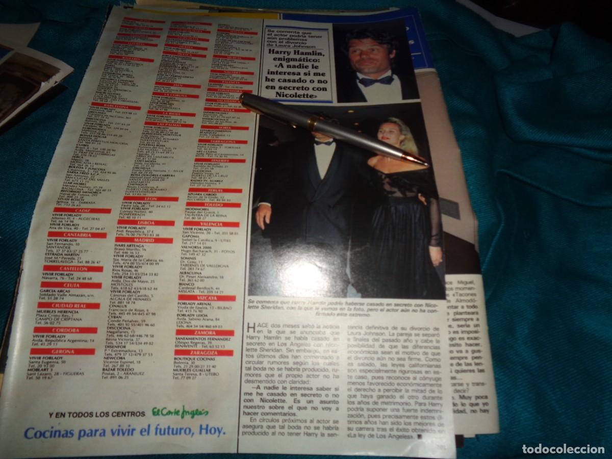 Collectionnisme de Revues et Journaux: RECORTE : HARRY HAMLIN, EX MARIDO DE URSULA ANDRESS. SEMANA, MAYO 1991