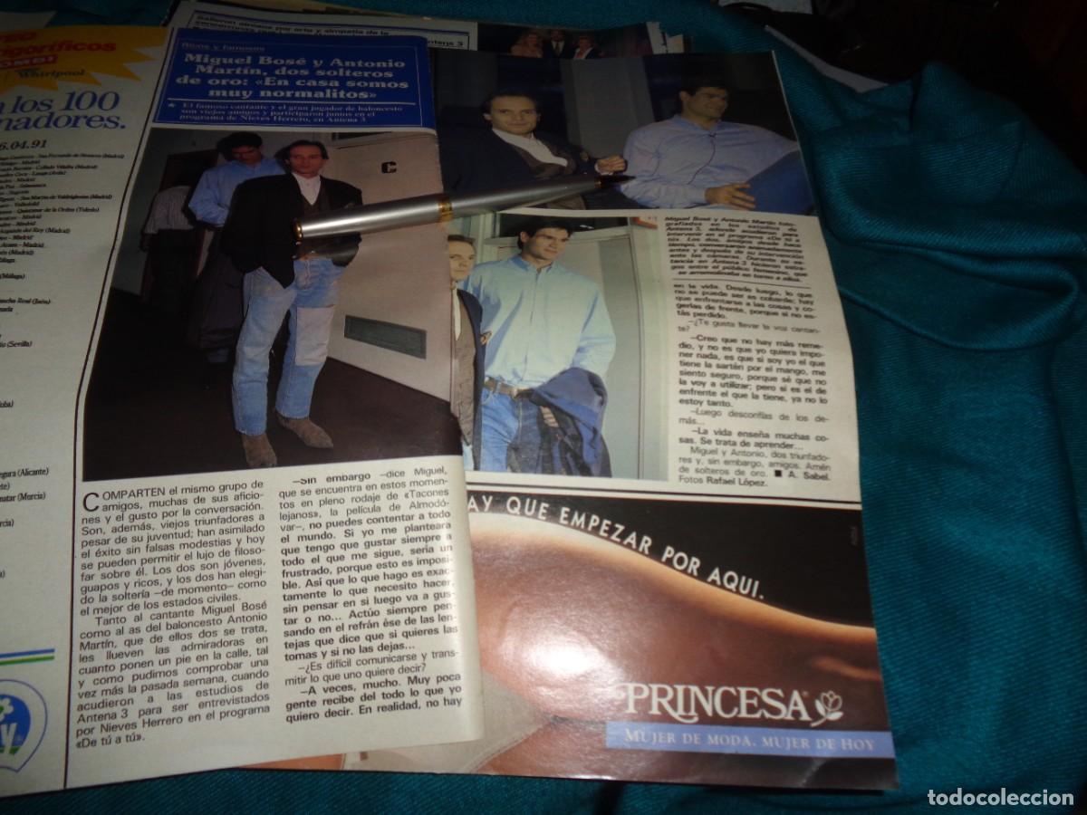 Collectionnisme de Revues et Journaux: RECORTE : MIGUEL BOSE Y ANTONIO MARTIN. SEMANA, MAYO 1991