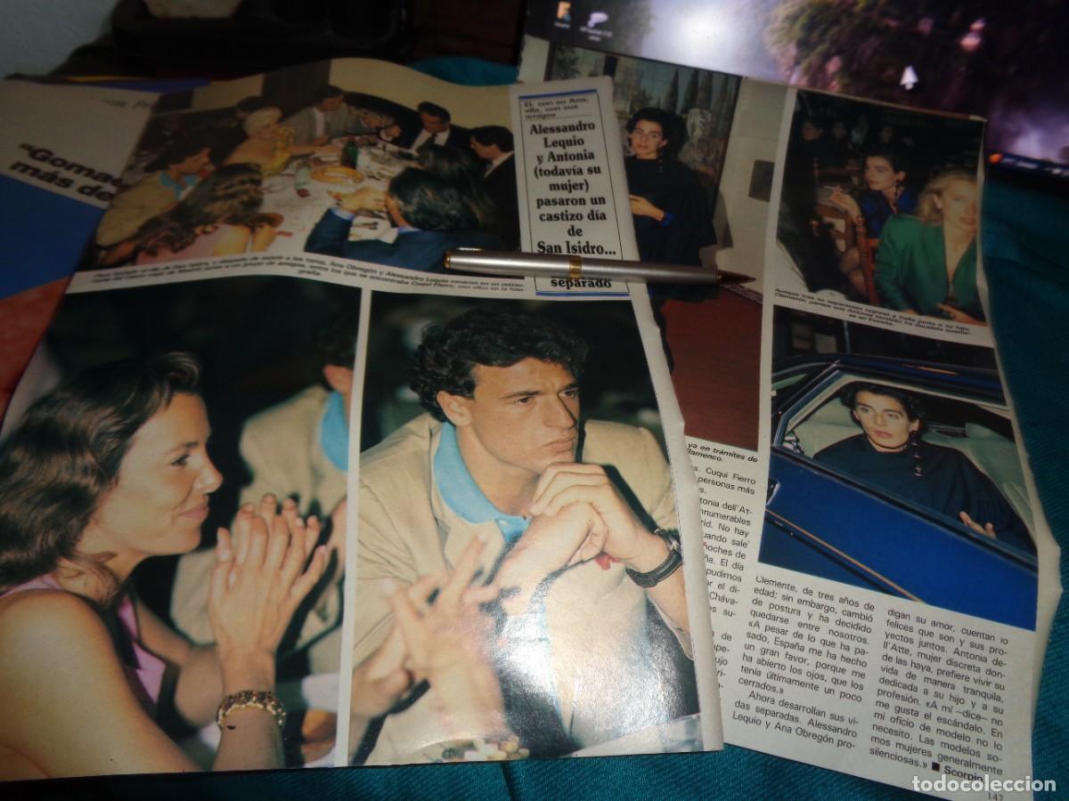 Sammeln von Zeitschriften und Zeitungen: RECORTE : ANA OBREGON , EL CONDE LEQUIO Y ANTONIO, EN DIA DE SAN ISIDRO. SEMANA, MAYO 1991