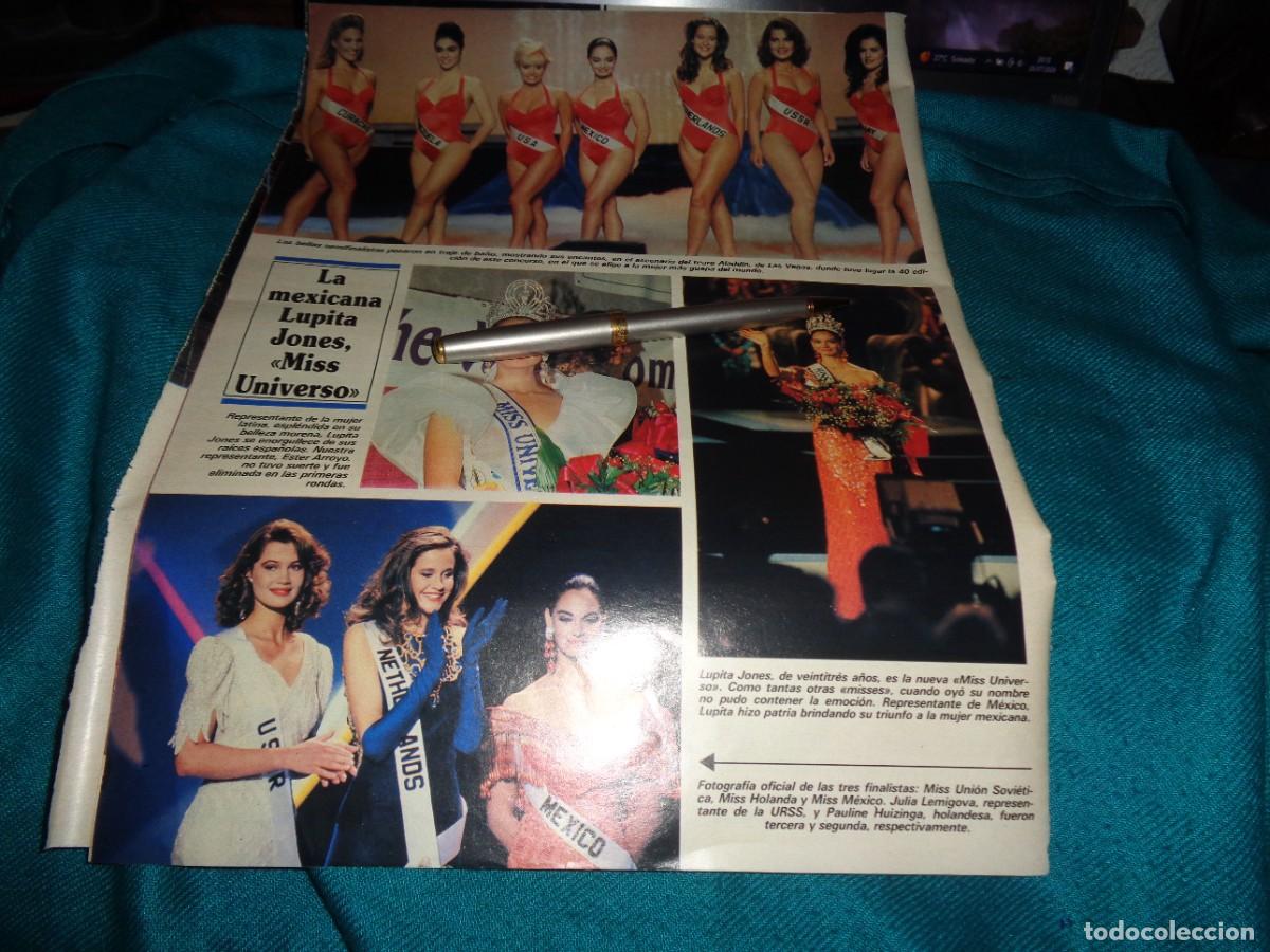 Sammeln von Zeitschriften und Zeitungen: RECORTE : LA MEXICANA LUPITA JONES, MISS UNIVERSO .SEMANA, MAYO 1991