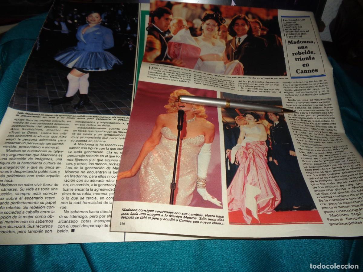 Sammeln von Zeitschriften und Zeitungen: RECORTE : MADONNA, LA REBELDE QUE TRIUNFA EN CANNES .SEMANA, MAYO 1991