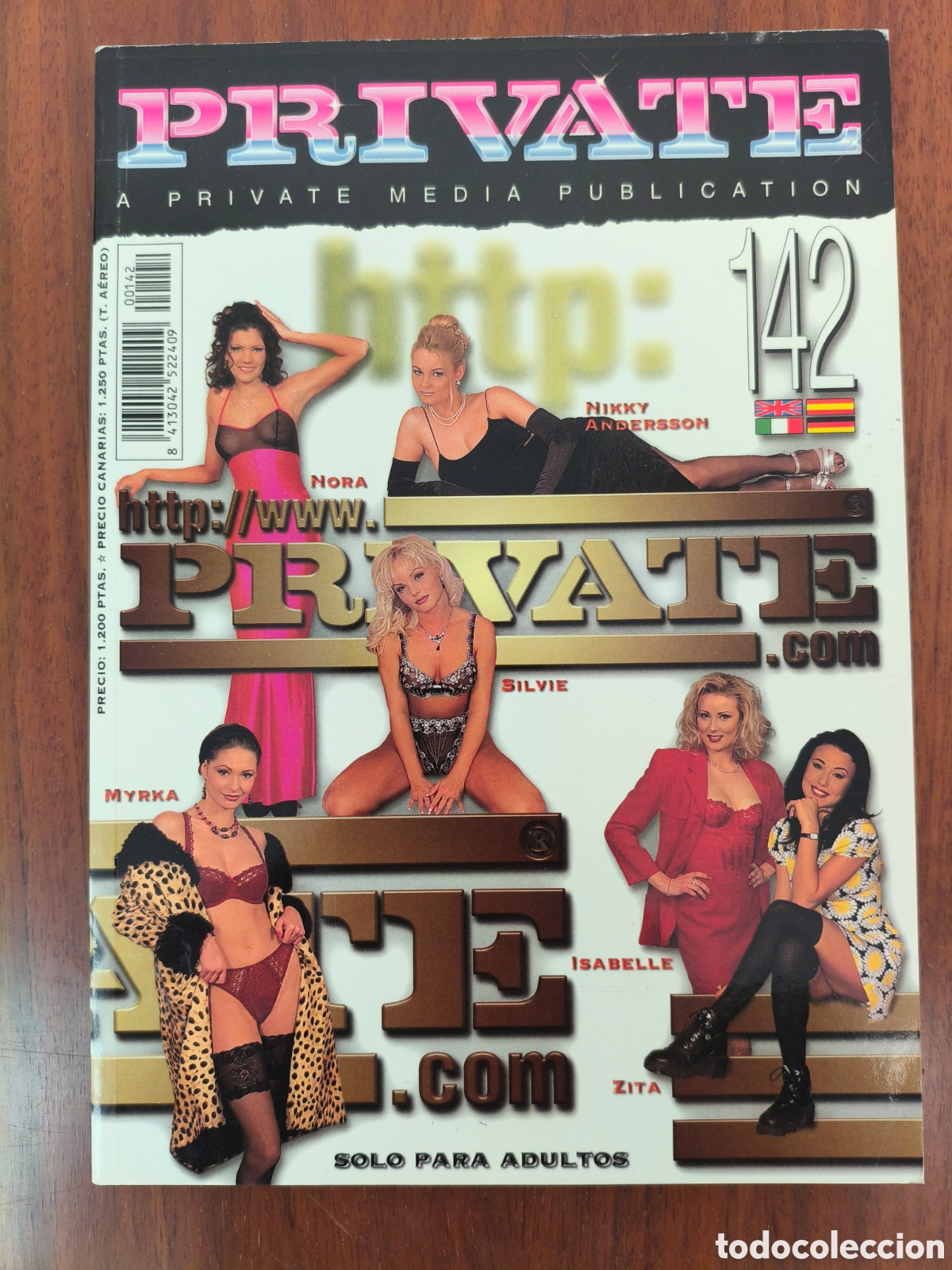 Coleccionismo de revistas y peri&oacute;dicos: PRIVATE 142 ADULT SEX MAGAZINE NIKKY ANDERSON