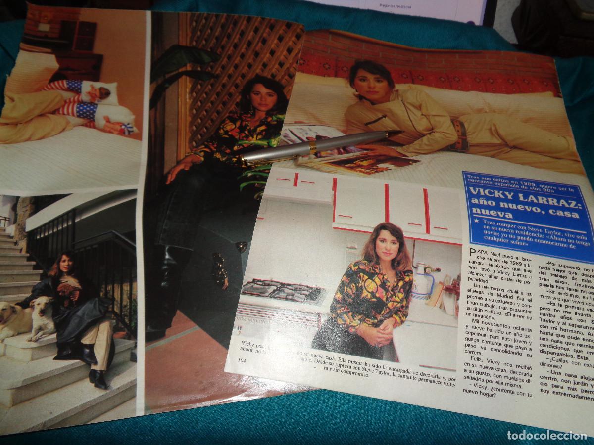 Coleccionismo de revistas y peri&oacute;dicos: RECORTE : VICKY LARRAZ, A&Ntilde;O NUEVO, CASA NUEVA. SEMANA, ENERO 1990