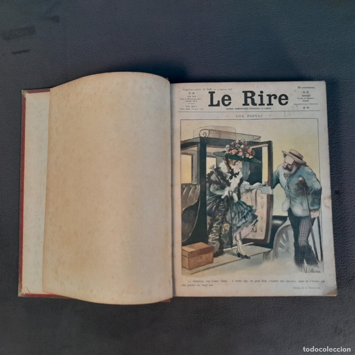 Coleccionismo de revistas y peri&oacute;dicos: L-1897. RECOPILACI&Oacute;N 51 N&Uacute;MEROS REVISTA &rdquo;LE RIRE&rdquo;. DEL 518 AL 569. A&Ntilde;O 1913 COMPLETO.