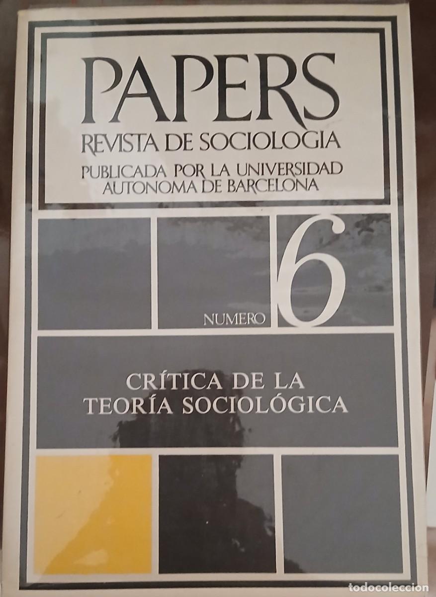 Coleccionismo de revistas y peri&oacute;dicos: Papers. Revista de sociologia n&uacute;m. 6 (any 1977)