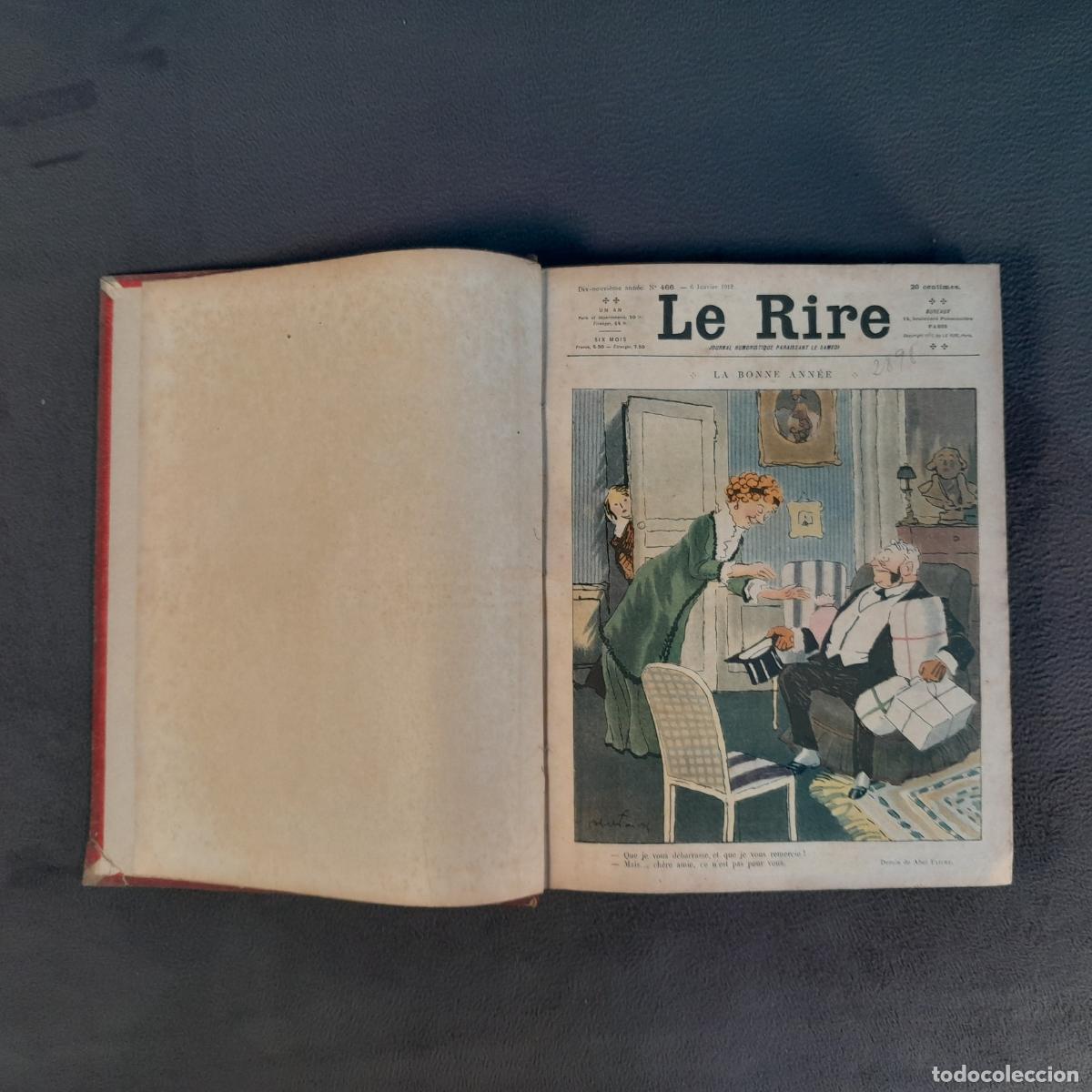 Coleccionismo de revistas y peri&oacute;dicos: L-4170. RECOPILACI&Oacute;N 50 N&Uacute;MEROS REVISTA &rdquo;LE RIRE&rdquo;. DEL 466 AL 517 (FALTA 483) A&Ntilde;O 1912.
