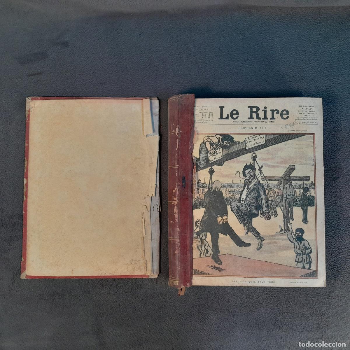 Coleccionismo de revistas y peri&oacute;dicos: L-410. RECOPILACI&Oacute;N 48 N&Uacute;MEROS REVISTA &rdquo;LE RIRE&rdquo;. DEL N&Uacute;M. 1 AL 50 (FALTAN 19-40). A&Ntilde;O 1919.