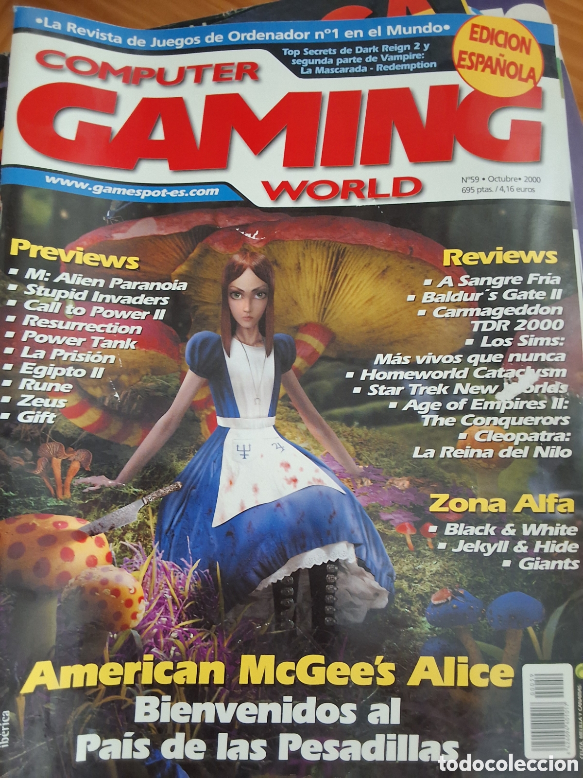 Collectionnisme de Revues et Journaux: Computer gaming world revista juegos n&uacute;mero 59 a&ntilde;o 2000/10
