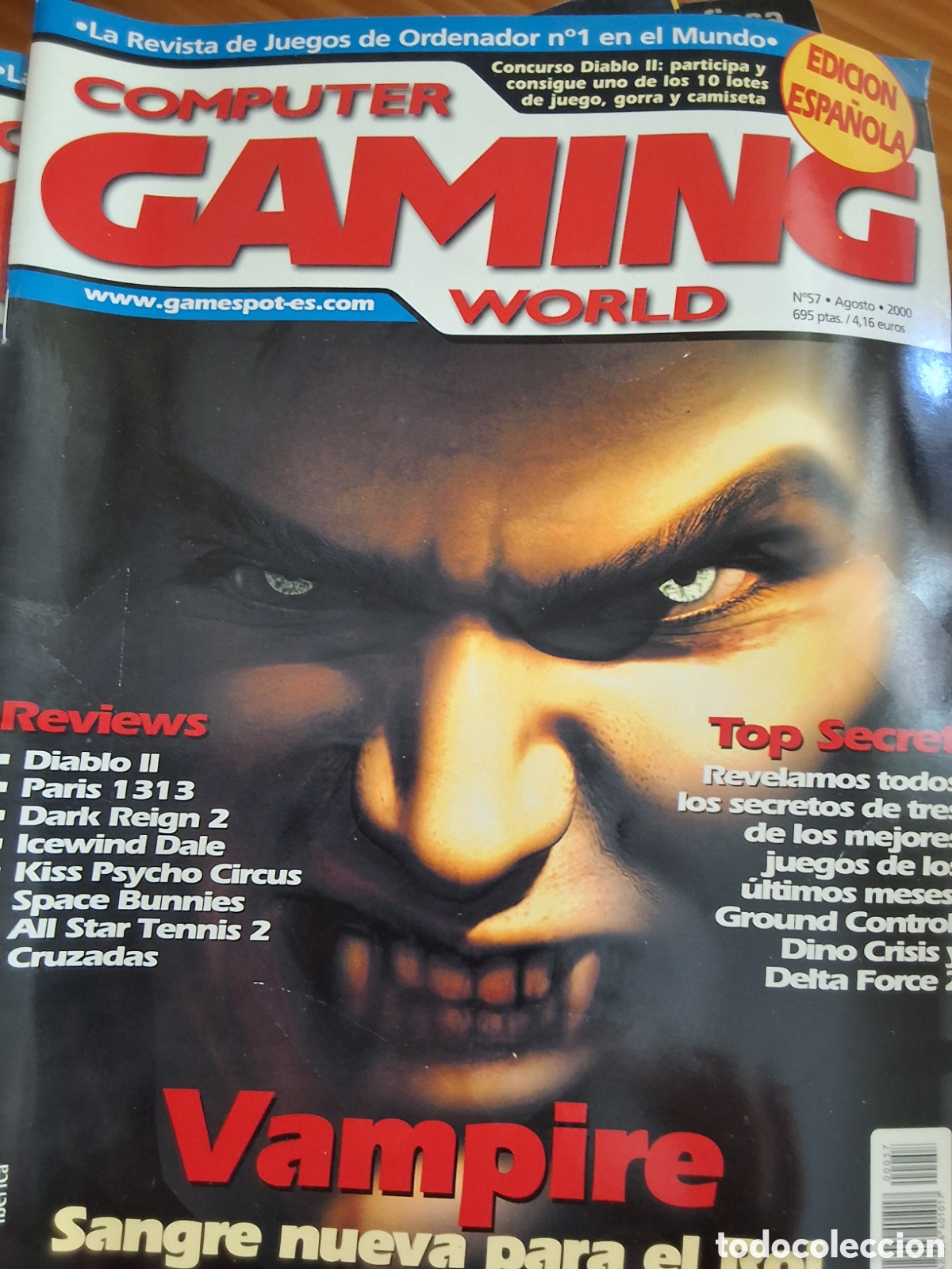 Coleccionismo de revistas y peri&oacute;dicos: Computer gaming world revista juegos n&uacute;mero 57 a&ntilde;o 2000/8