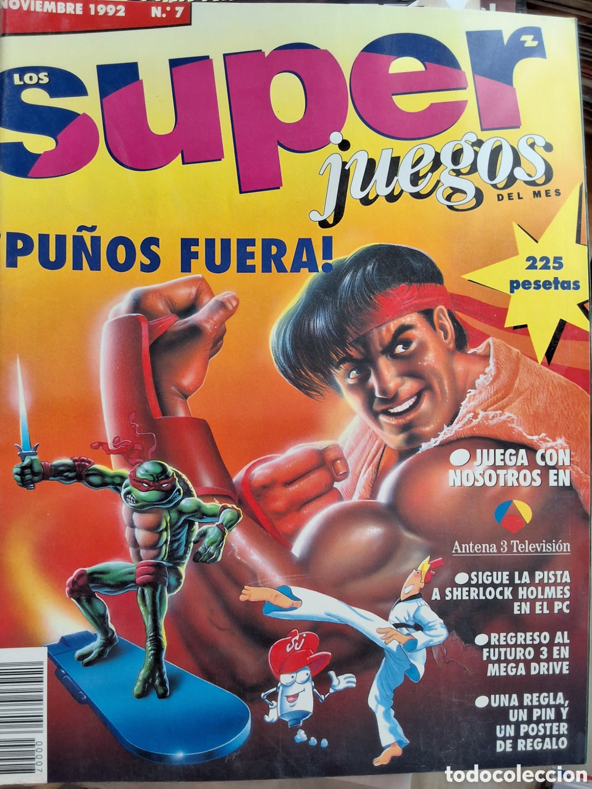 Collezionismo di Riviste e Giornali: Super juegos revista consolas n&uacute;mero 7 a&ntilde;o 1992/11 incluye p&oacute;ster